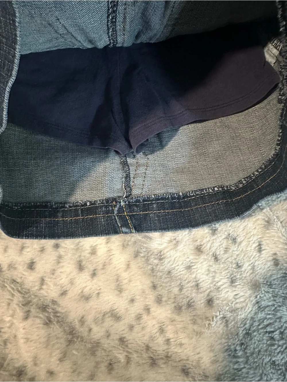 Justice Dark Blue Denim Mini Skirt